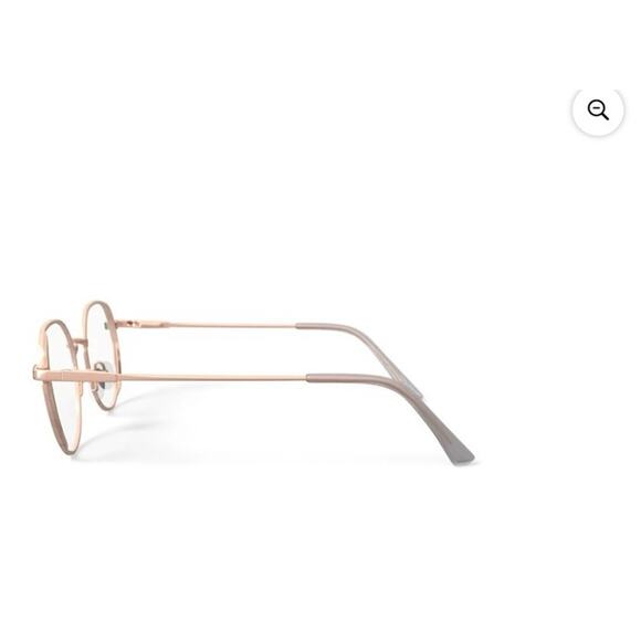 **Frame Only** Women MV026 Marissa Round Prescription Eyeglasses Gold W Case - Picture 5 of 6